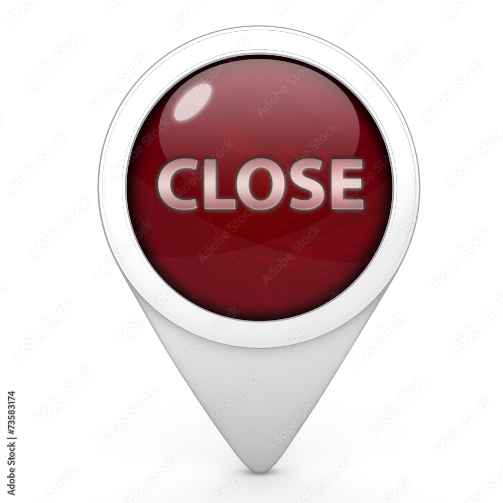 close pointer icon on white background close pointer icon on white background