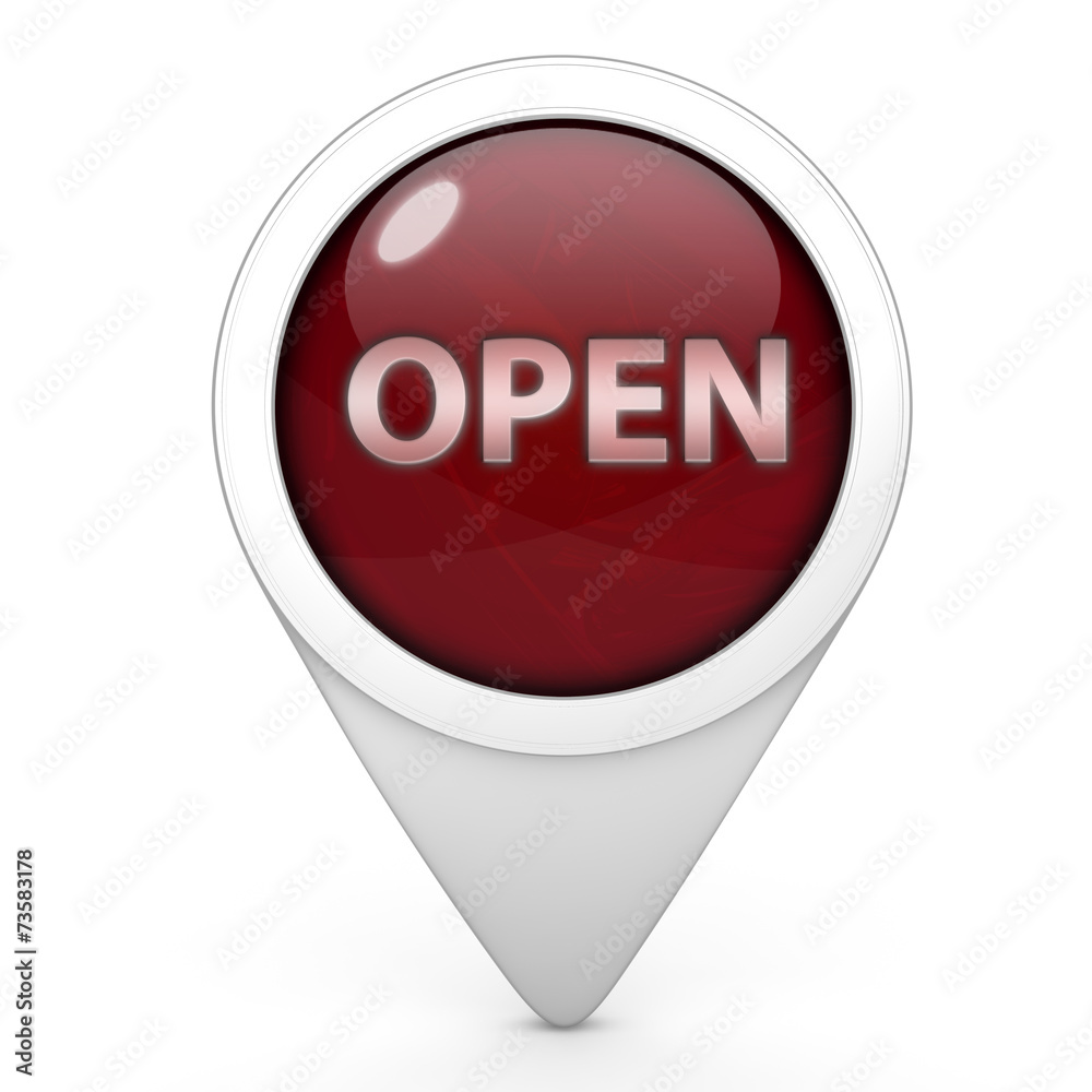 open pointer icon on white background open pointer icon on white background