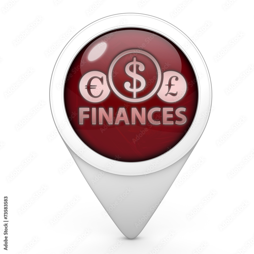 Finance pointer icon on white background Finance pointer icon on white background