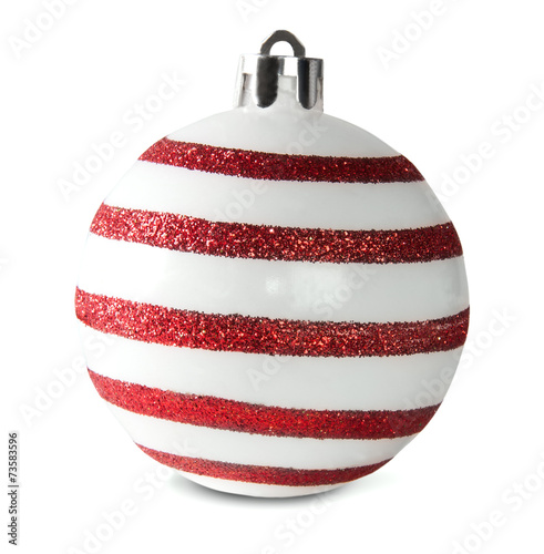 Red And White Christmas Ball