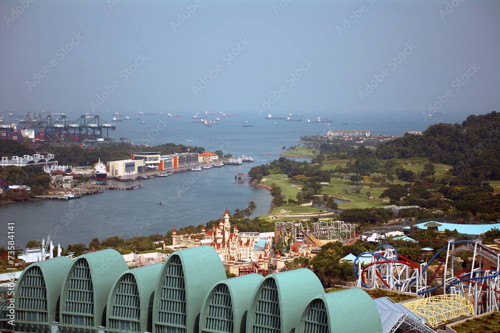 Obraz premium View of the city, Singapore