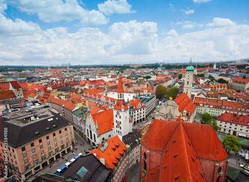 City view of Munich, Bavaria, Germany