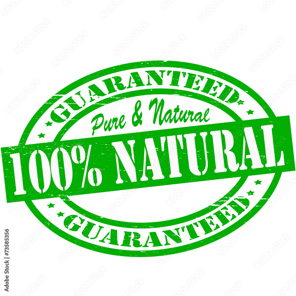 One hundred percent natural One hundred percent natural