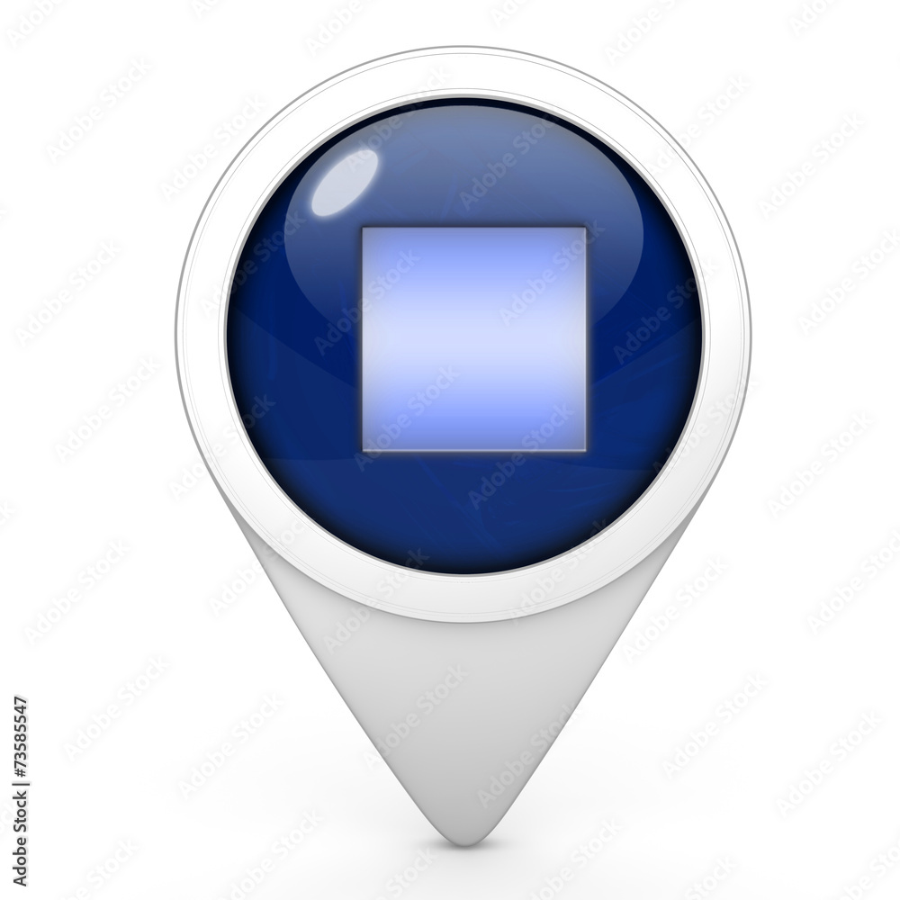 stop pointer icon on white background stop pointer icon on white background