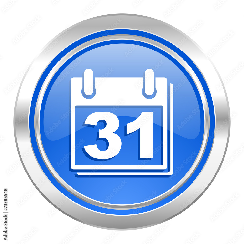 calendar icon, blue button, organizer sign, agenda symbol calendar icon, blue button, organizer sign, agenda symbol