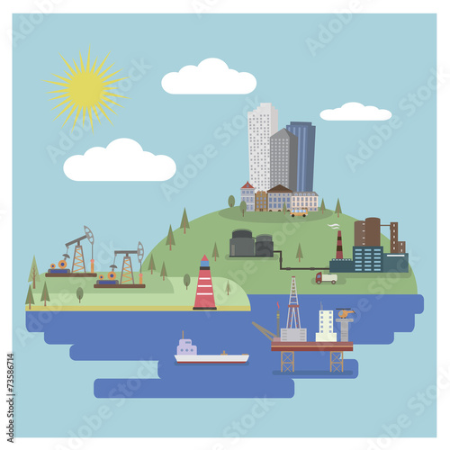 Industrial landscape