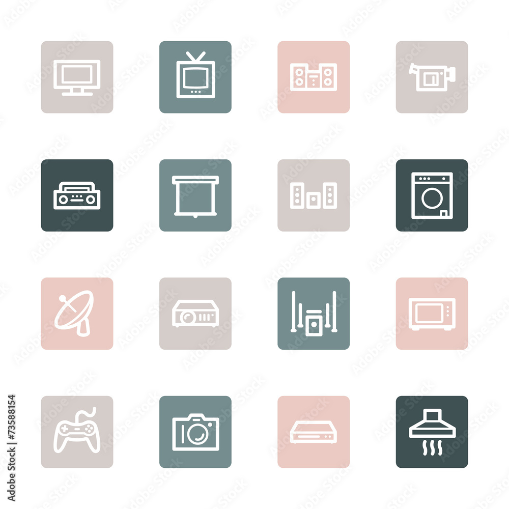 Home Appliance web icons set Home Appliance web icons set