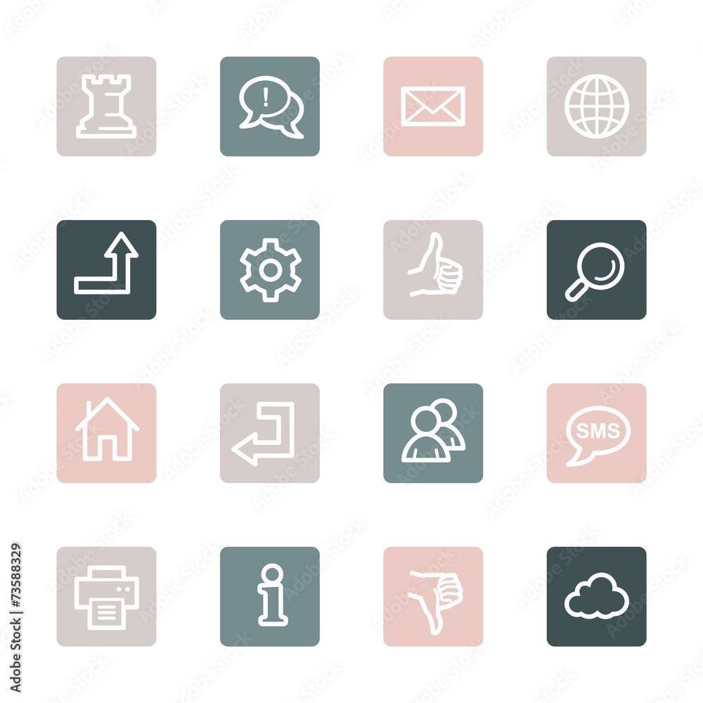 Web & internet icons set Web & internet icons set