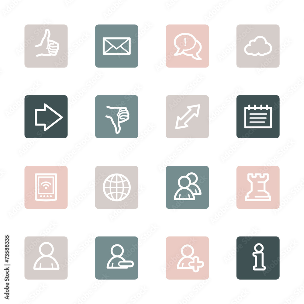 Social media web icons Social media web icons