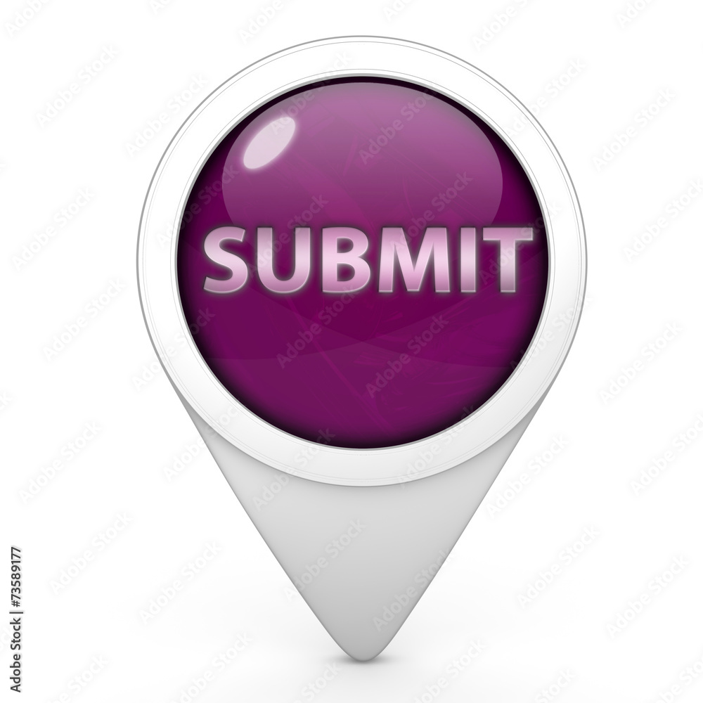Submit pointer icon on white background Submit pointer icon on white background