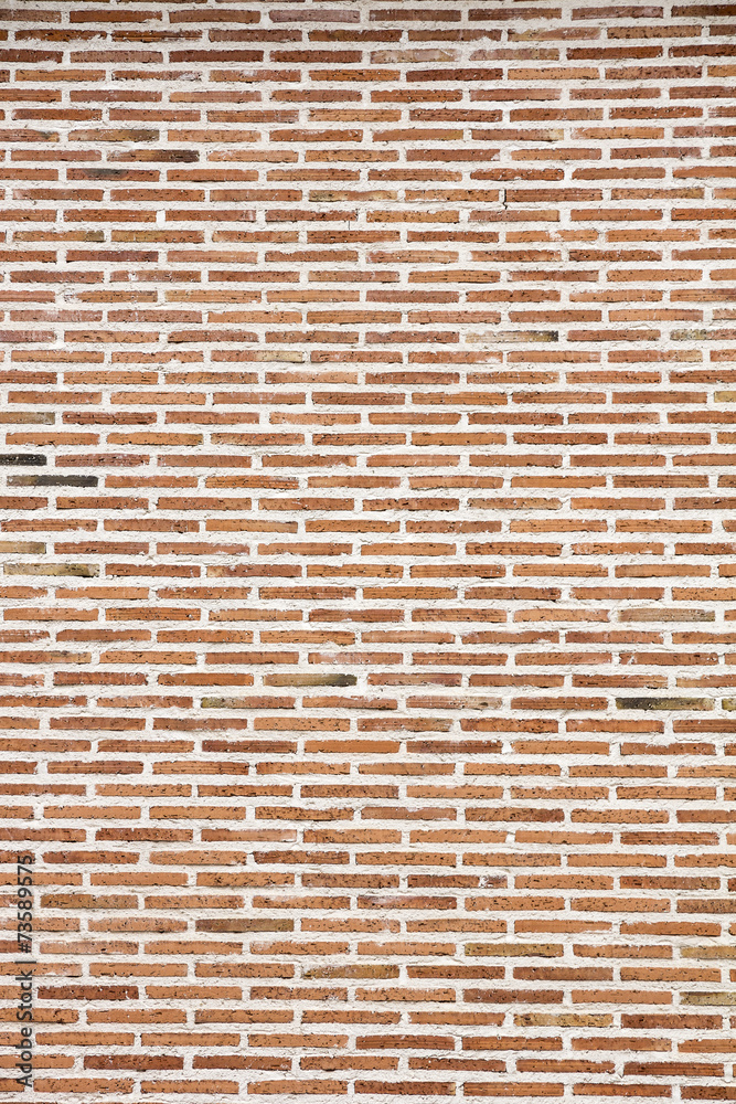 wall with red rectangular bricks wall with red rectangular bricks