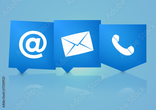 Contact us icon symbol design