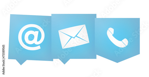 Contact us icon symbol design