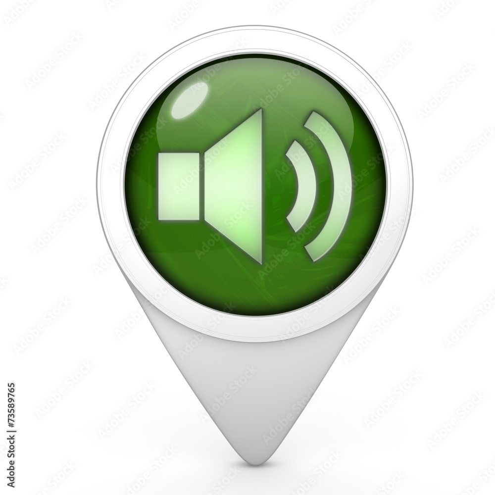 volume pointer icon on white background volume pointer icon on white background