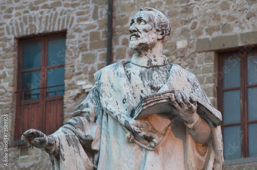 Closeup view of the Statue of Pierluigi da Palestrina photo