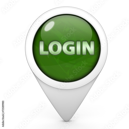 login pointer icon on white background