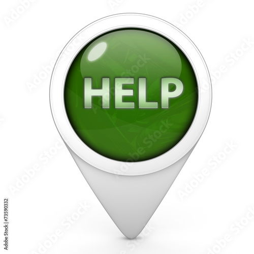 Free Download help pointer icon on white background - GFXLoad