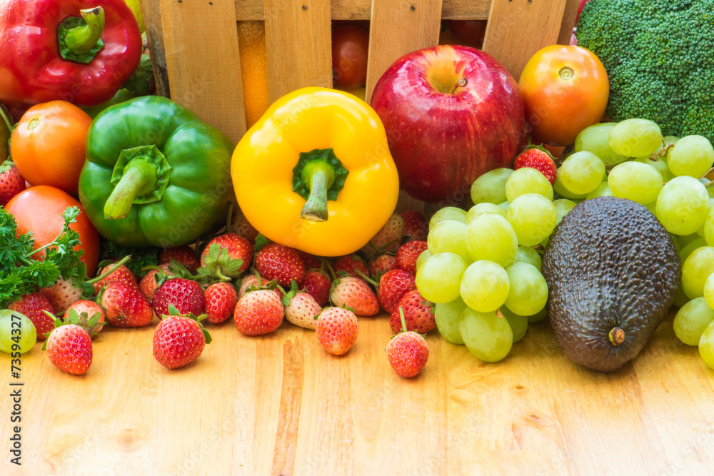 Fruits and vegetables for healthy Fruits and vegetables for healthy