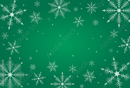 雪の結晶クリスマス背景イラスト