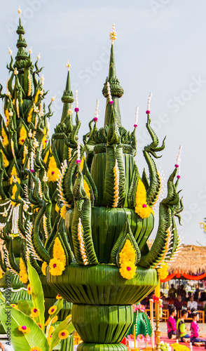 Banana leaf decoration