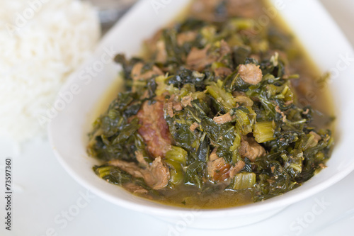 romazave au boeuf, plat national malgache photo