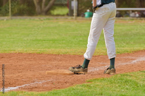 Baseball player on the third base