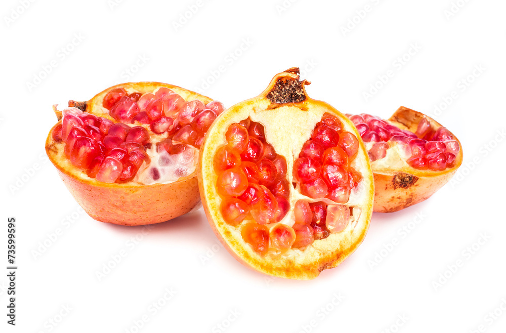 Pomegranate isolated on white background Pomegranate isolated on white background