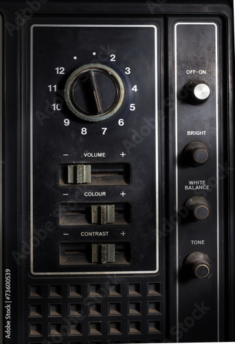Retro TV controller,old object.