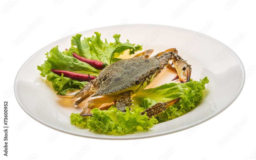 Raw crab