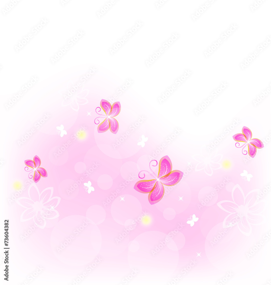 Abstract nature background with butterfly for design celebration Abstract nature background with butterfly for design celebration