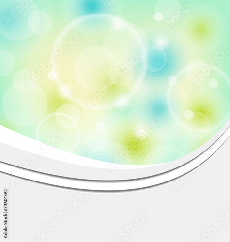 business card with transparent circles