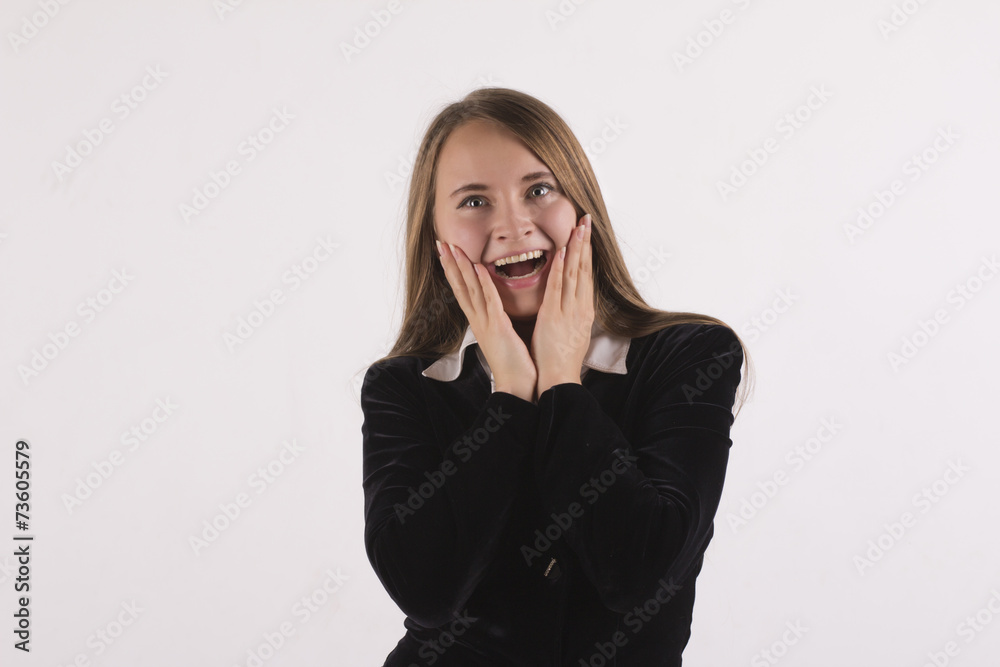 Surprised young woman Surprised young woman