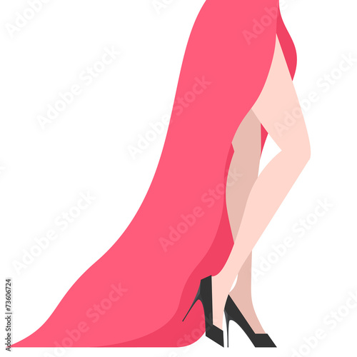 Elegant sexy women high heel shoe vector isolated