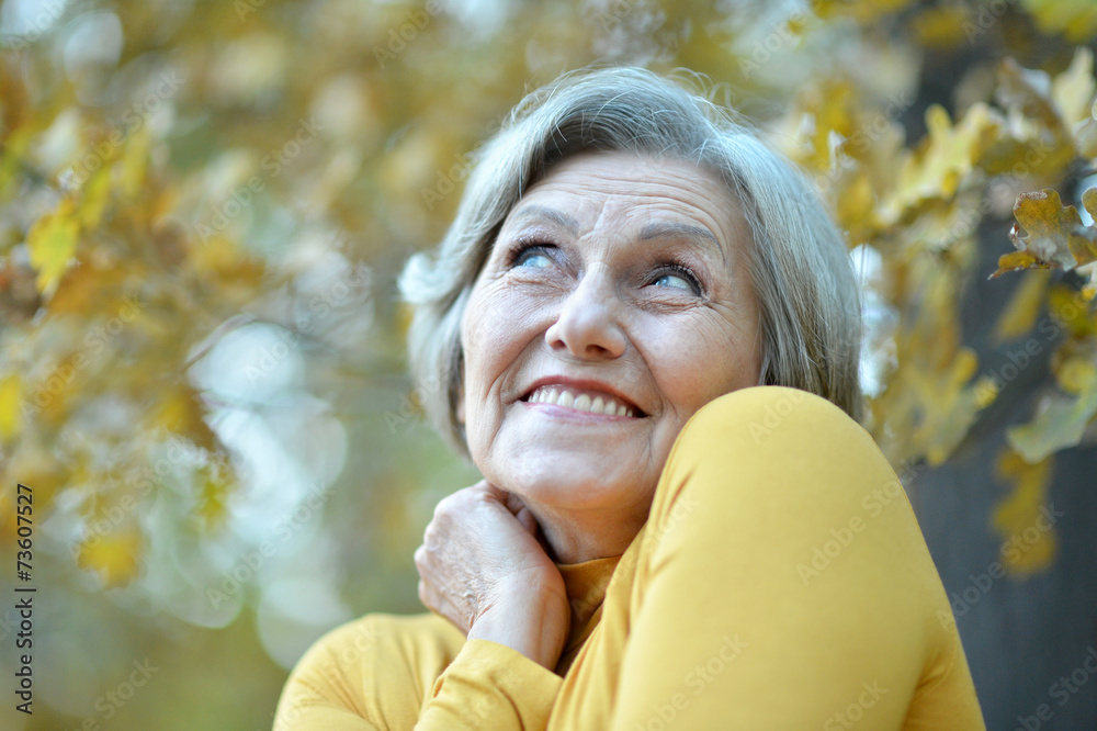 Portrait of senior woman Portrait of senior woman