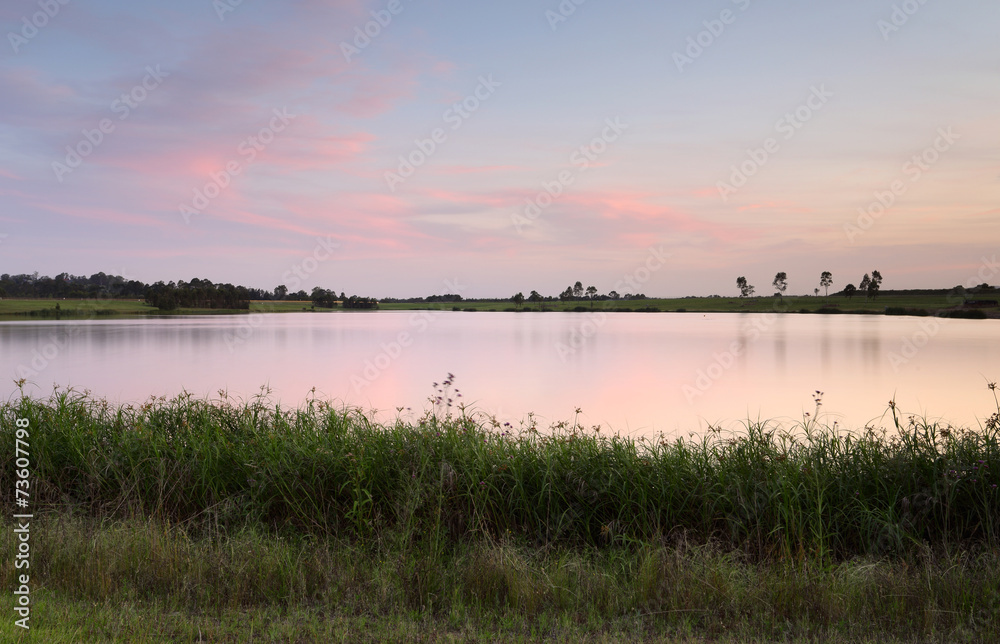 Sunset Duralia Lake Penrith Australia