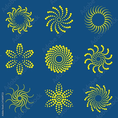 Halftone design elements