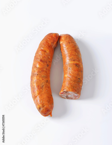Smoked pork sausages