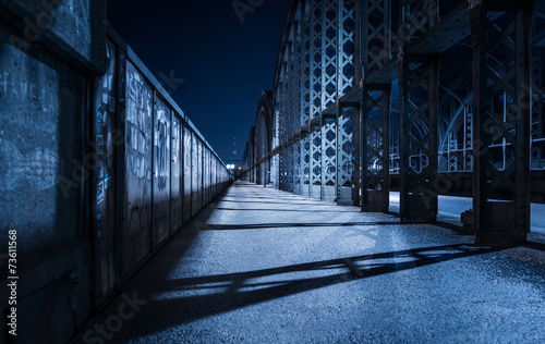 Hackerbrücke München bei Nacht