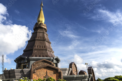 Temple in the Doi Inthanon National Park, Chiang Mai Thailand photo