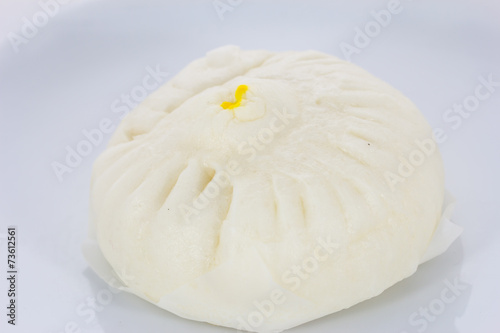 Steamed buns on the plate