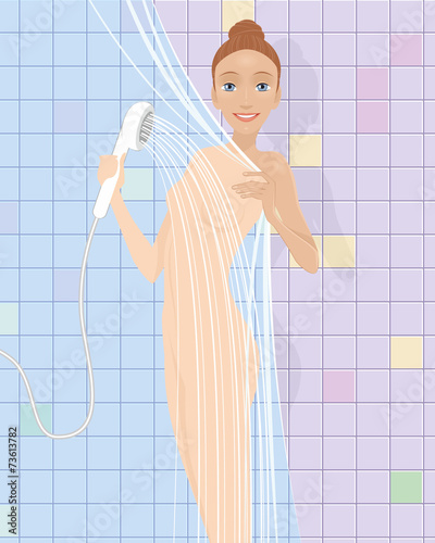 Girl in the shower