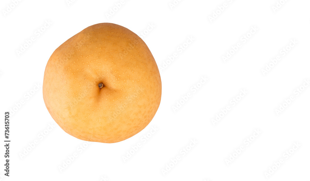 Nashi pear fruit over white background Nashi pear fruit over white background