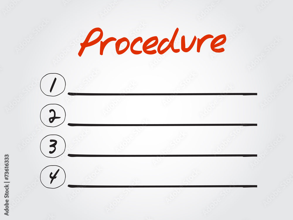 Hand drawn blank Procedure list diagram, chart shapes vector Hand drawn blank Procedure list diagram, chart shapes vector