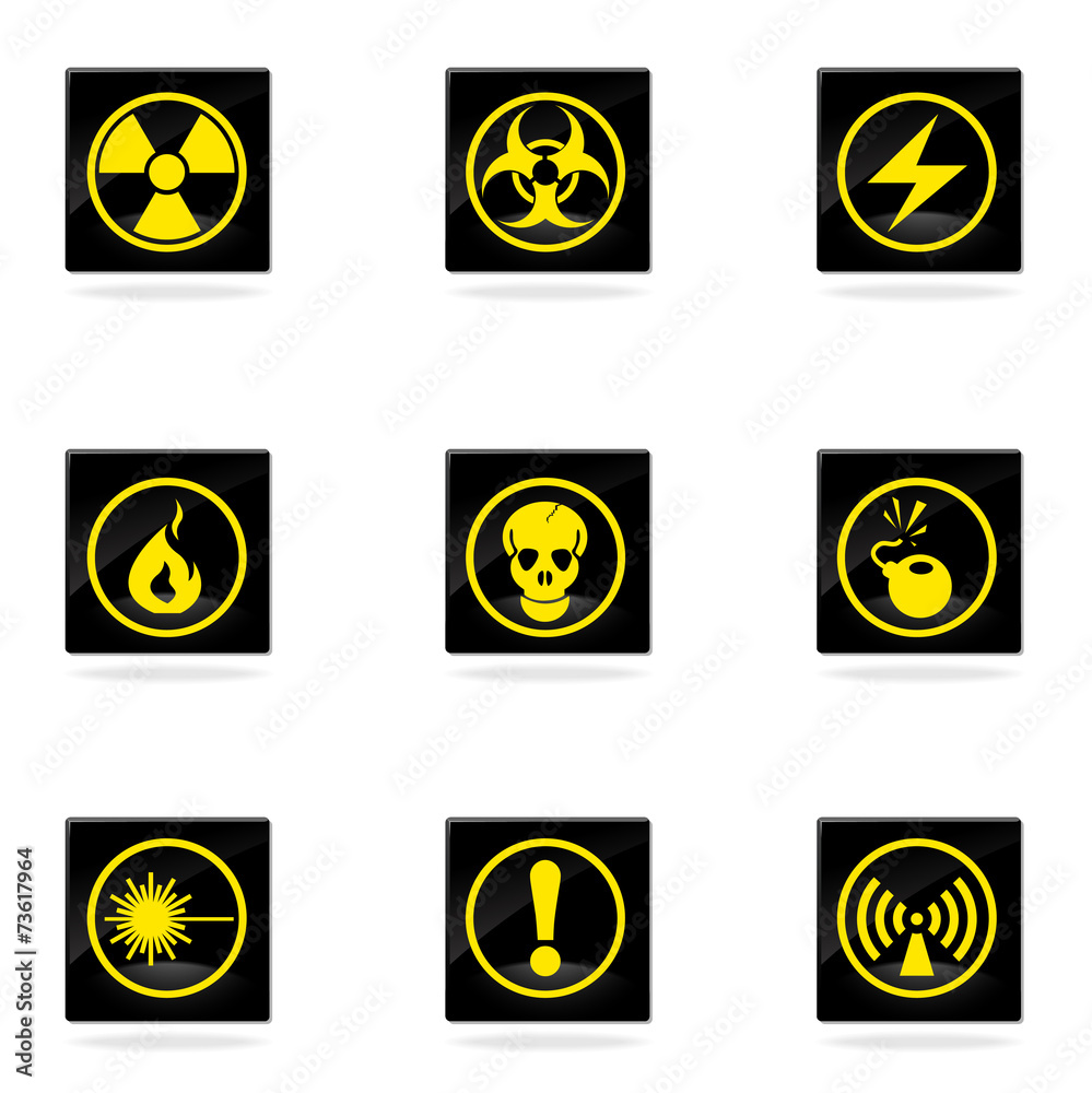 Hazard Sign Icons Hazard Sign Icons