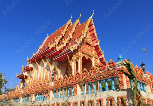 Temple at Wat wihan sri Charoen ,Sikhoraphum ,Surin photo