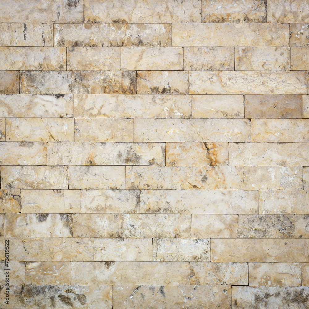 Fototapeta premium Naturalny trawertyn kamienny mur tekstury tła