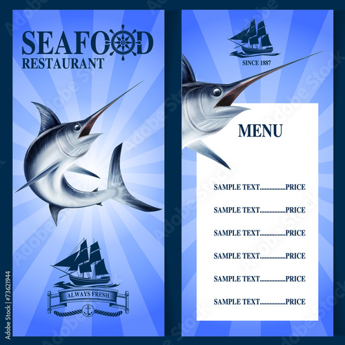 SEAFOOD MENU SWORDFISH
