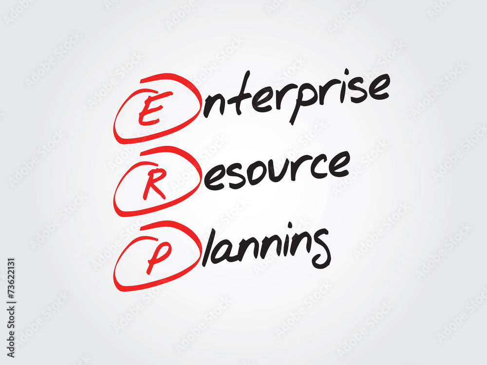 Enterprise resource planning (ERP) diagram, chart shapes Enterprise resource planning (ERP) diagram, chart shapes