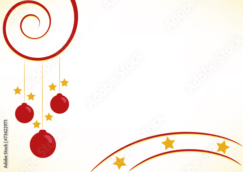 Sfondo palline appese e stelline