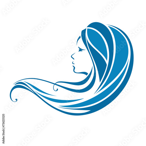 Beautiful girl with long hair